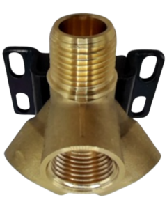 Wall Mounted Nipple 3 Port ISO 228 - Inlet 3/4" Threaded - Thread outlet 1/2"