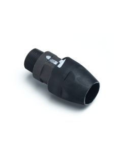 Nipple Socket ISO 7-R Male Aluminium D25 x 3/4"