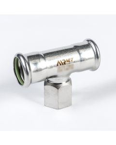 Threaded Reducing Tee 316L D22x1/2" ISO228